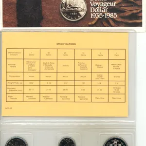 1985 Canadian Proof Like Set. Housed in Experimental packaging. Scarce.