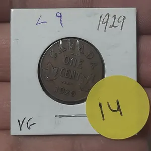 1929 Canada One Cent.