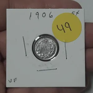 1906 Canada Silver 5 Cent.
