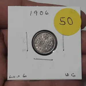 1906 Canada Silver 5 Cent.