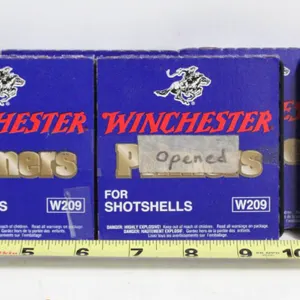 209 SHOT SHELL PRIMERS, 100 PER BOX, X 6, 1 HAS