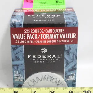 525 FEDERAL CHAMPION .22 LR 36 GRAIN COPPER PLATED