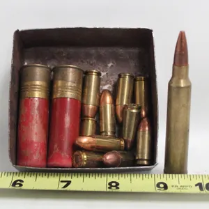 LIVE AMMO 9MM VINTAGE 20 GUAGE 300WM