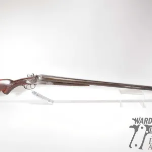 Non-Restricted shotgun Marshall Arms Co. model SXS, 12 ga. unknown chamber Two shot hinge break, w/ 