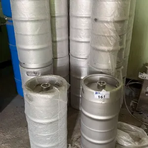 16 NEW 39 LITRE STAINLESS STEEL KEGS