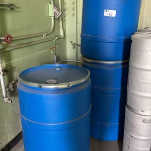 3 PLASTIC 45 GALLON DRUMS, CLEAN, MIGHT BE NEW