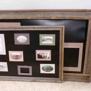 2 Rustic Barn Wood Frames - 49½" X 33½" &