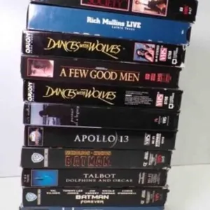 12 VHS Movies