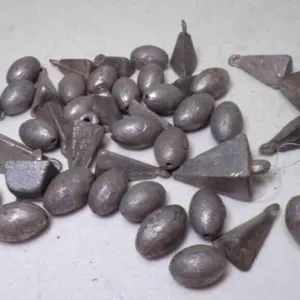 Collection of Fishing Lead Sinkers Anchor Lures