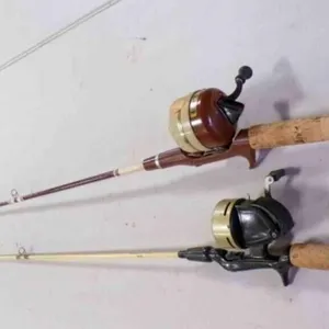 2 Vintage Fishing Rods w/Reels
