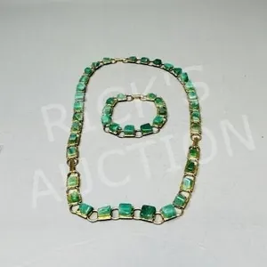 2 pcs costume jewelry necklace & bracelet