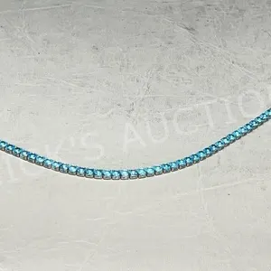 Blue Topaz & silver bracelet