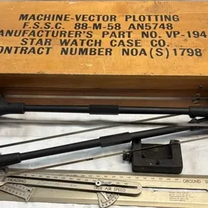 Vintage Military Machine Vector Plotting map tool