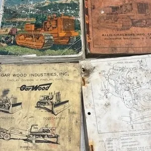Antique Shop Manual lot Allis Chalmers HD15 tracto