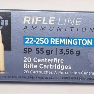 PPU Rifle Line 22-250 Rem Ammo