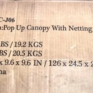 11 Ft x 11 Ft Patio Black Steel Pop-up Canopy