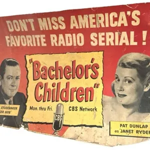 CBS Cardboard Advertisement Poster 43"x28"