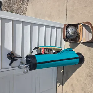 Women’s Right Handed Golf Clubs, Bag and Bowling Ball with Bag