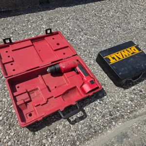 Dewalt and Milwaukee Tool Boxes, Drill is in Unknown Working Condition, Needs Battery for Sure