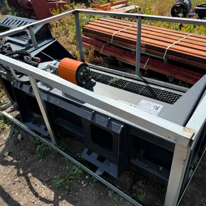 Wolverine Screening Bucket, Skid Steer Mount with Hoses and Ends