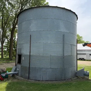 Approximately 4500-Bushel Bin, Used As A Wet Holding Bin, With Power Sweep, Floor And Fan, 18’ Diame