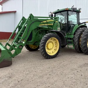 2005 John Deere 8220 MFWD Tractor, 16/4 PS, Int AutoTrac, 4SCV + 2SCV Fasse Valve, 33.5 GPM Hyd Pump