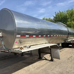 1987 Bar Bel 6500 Stainless Steel Tanker Trailer, Tandem Axle, Air Ride, LoPro 22.5 on Steel Inside,