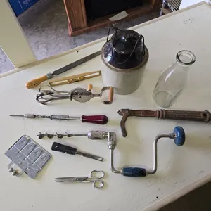 Antique Tools and Glassware