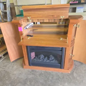 Electric Fireplace with Built In Bar