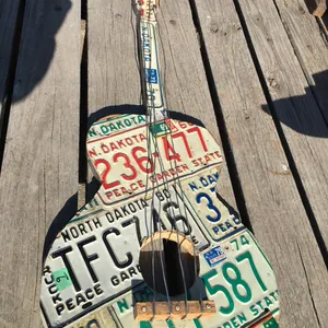 ND license plate guitar