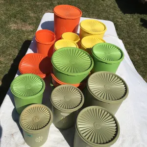 Tupperware - orange green, yellow