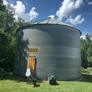 Sioux 12,000 Bu Grain Bin, unloading Auger, Airation Fan, Spreader Full Aeriation Floor- Buyer Responsible to Remove