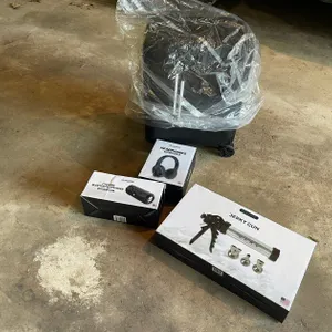 Jerky Gun, Luggage, Speaker, Headphones
