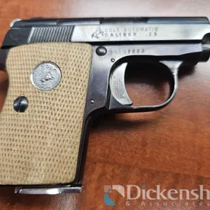 PISTOL COLT AUTOMATIC .25CAL, S/N: 00107222