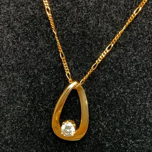 14kt Yellow Gold 0.30 Carat Diamond Pendant