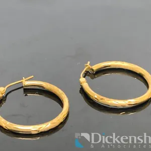 14KT Yellow Gold Hoop Earrings