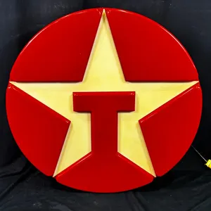 TEXACO LIGHT-UP STAR SIGN 3FT IN DIAMETER (GOOD CONDITION)