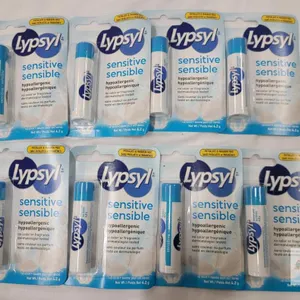 8-Packs New Lypsyl Sensitive Lip Balm .