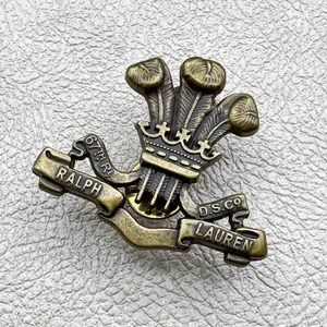 RALPH LAUREN 67TH RL MILITARY STYLE CREST LAPEL PIN