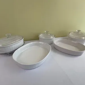 9 Piece White Corning Ware