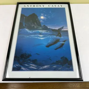 Anthony Casay Print of 'Humpbacks in a Seascape'
