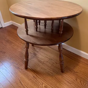 Vilas Round Wooden Table Made in Canada