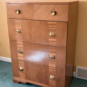 Walnut 4 Drawer Dresser