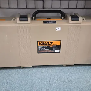 Pelican Vault large long case V800, interior cut to fit 1 rifle, 55" L x 17" W x8" D, Tan