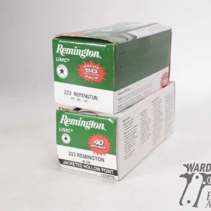 One full 40 count box and a full 50 count box Remington .223 rem 45 gr jacketed HP and one box 55 gr