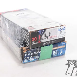 One full 20 count box Federal non typical .30-30 win 150 gr soft point and 21 count .30-30 reloads