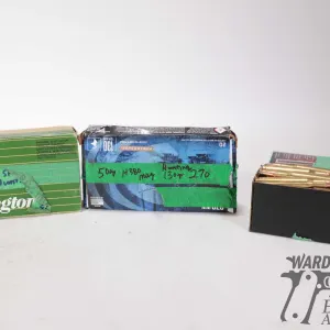 Bag containing 60 count of .270 win reloads