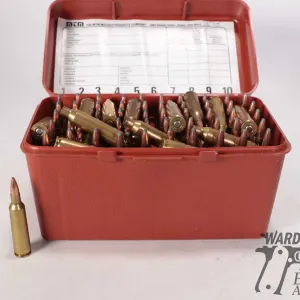 63 Count of 22-250 reloads plus 5 w/ loose bullets