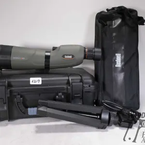 Bushnell Trophy x65 spotting scope w/ tripod hard and soft case