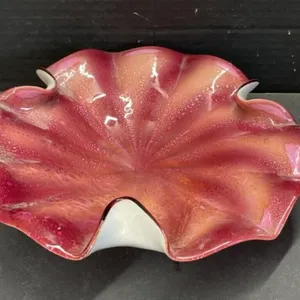 Ruffle Edge Art Glass Bowl - possibly Murano